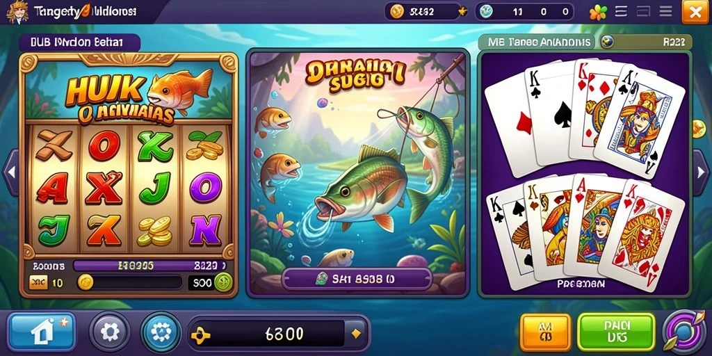 Tampilan mesin slot yang menarik dan interaktif.