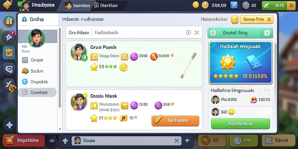 Tampilan awal game yang menarik dan interaktif.