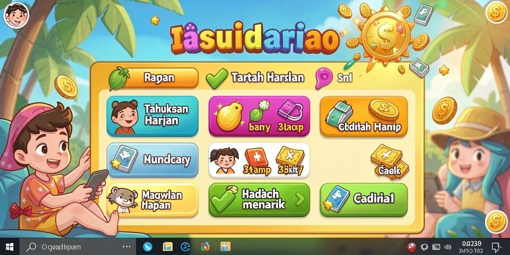 Tampilan awal yang menarik perhatian dan intuitif.