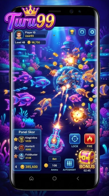 Galeri pratinjau visual turu99 build APK resmi terbaru